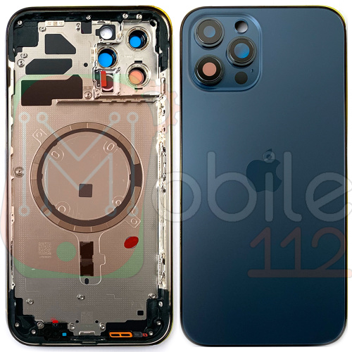 Корпус Apple iPhone 12 Pro Max (синій оригінал Китай EU)