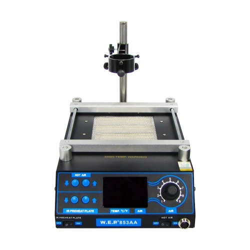 Паяльна станція WEP 853AA (ІК переднагрівач 120 x 120 мм, фен з утримувачем) фото 3 Паяльна станція WEP 853AA (ІК переднагрівач 120 x 120 мм, фен з утримувачем) фото 3