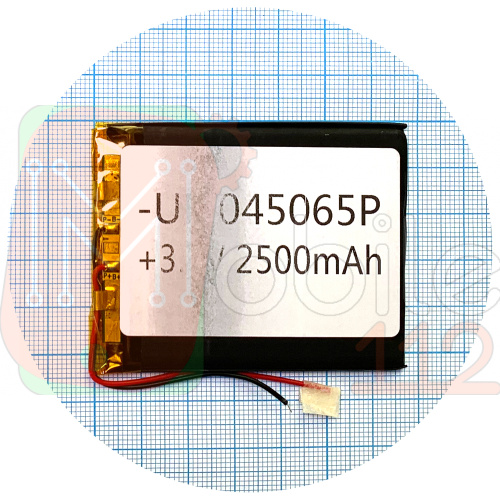 Акумулятор універсальний 045065P 66 x 53 x 3,7 мм 2500 mAh 3,7 V