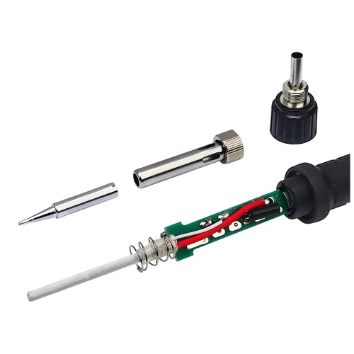 Паяльна станція WEP 926 LED-IV, паяльник, цифрова індикація, лупа, підсвічування, тримачі плат та припою, 60W, 90-400 гр C фото 8