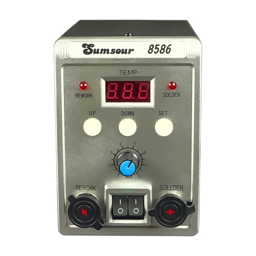 Паяльна станція Sumsour 8586 фен, паяльник, цифрова індикація фото 4