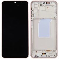 Дисплей Samsung Galaxy A26 5G A266 з тачскріном та рамкою (оригінал OEM SP рожевий)