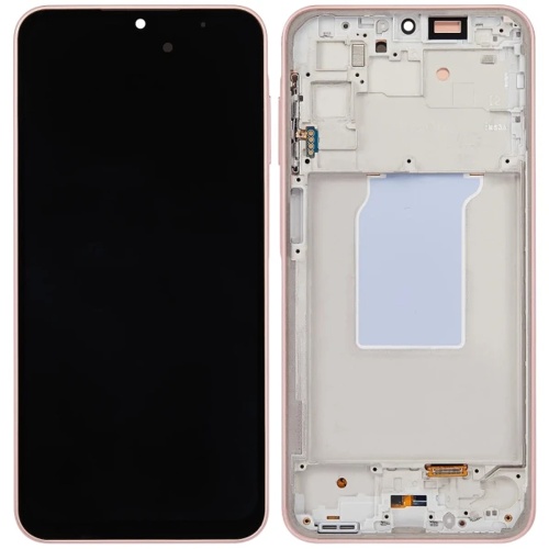 Дисплей Samsung Galaxy A26 5G A266 з тачскріном та рамкою (оригінал OEM SP рожевий)