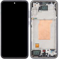 Дисплей Samsung Galaxy A35 5G A356E, Galaxy M35 5G M356B + тачскрин (OLED Big Glass с синей рамкой A35 5G)