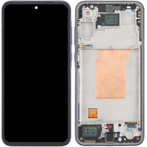 Дисплей Samsung Galaxy A35 5G A356E, Galaxy M35 5G M356B з тачскріном (OLED Big Glass з синьою рамкою A35 5G)