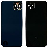 Задня кришка Google Pixel 4 XL (чорна оригінал Китай зі склом камери)