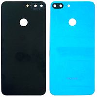 Задня кришка Huawei Honor 9 Lite LLD-L31 (синя оригінал Китай зі склом камери)