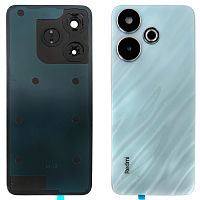 Задня кришка Xiaomi Redmi 13 (блакитна Original New зі склом камери)