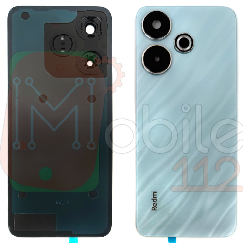 Задня кришка Xiaomi Redmi 13 (блакитна Original New зі склом камери)