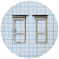 Тримач SIM карти Samsung Galaxy Note 10 Lite N770F (чорний 2 SIM (1 SIM + Micro SD))
