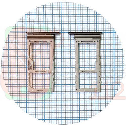 Тримач SIM карти Samsung Galaxy Note 10 Lite N770F (чорний 2 SIM (1 SIM + Micro SD))