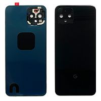 Задня кришка Google Pixel 4 (чорна оригінал Китай зі склом камери)