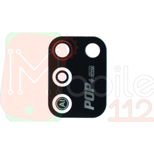 Скло камери Tecno Pop 4 Pro BC3 CB3 (чорне)