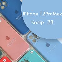 Чохол Silicone сase Full сamera Protective iPhone 12 Pro Max (блакитний №28)