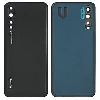 Задняя крышка Huawei P20 Pro CLT-L29 (черная оригинал Китай со стеклом камеры)