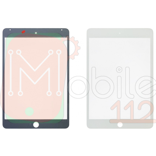 Стекло дисплея Apple iPad Mini 4 (белое OCA Pro с пленкой)