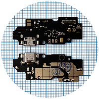 Шлейф ZTE Blade A3 2020 з роз'ємом зарядки та мікрофоном - нижня плата