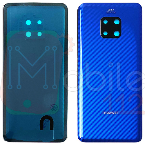 Задняя крышка Huawei Mate 20 Pro LYA-L09 (синяя оригинал Китай со стеклом камеры)