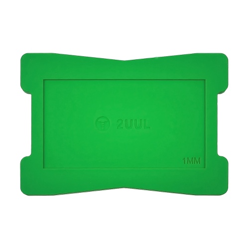 Майданчик силіконовий, двосторонній 2UUL для трафаретів BGA 1мм/2мм, магнітний, термостійкий, з 2мя лопатками для нанесення BGA фото 3