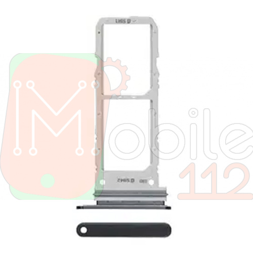 Тримач SIM карти Samsung Galaxy Note 10 (чорний на 2 SIM)