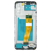 Дисплей Samsung Galaxy A03s A037F 160 x 72 мм + тачскрін з рамкою (оригінал Китай жовтий шлейф)