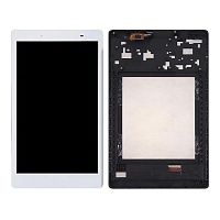 Дисплей Lenovo Tab 2 8.0" A8-50F A8-50LC, Tab 3 TB3-850F з тачскріном (білий з чорною рамкою)