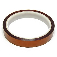 Термостойкий скотч каптоновый, коричневый 15 мм (max t 300 гр)