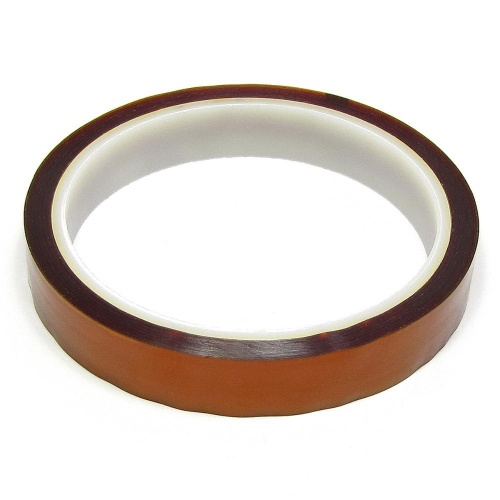Термостійкий скотч каптоновий, коричневий 15 мм (max t 300 гр)