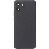 Задня кришка Xiaomi Redmi A1, Redmi A2 (чорна оригінал Китай зі склом камери)