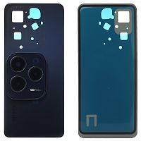 Задня кришка Infinix Hot 40 X6836 (чорна оригінал Китай зі склом камери)