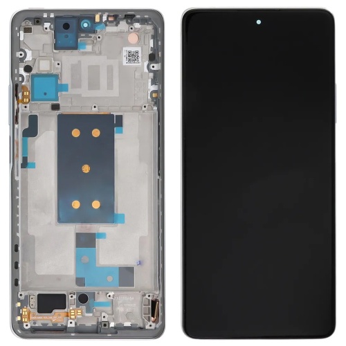 Дисплей Xiaomi 11T, 11T Pro з тачскріном (оригінал 100% з сріблястою рамкою)