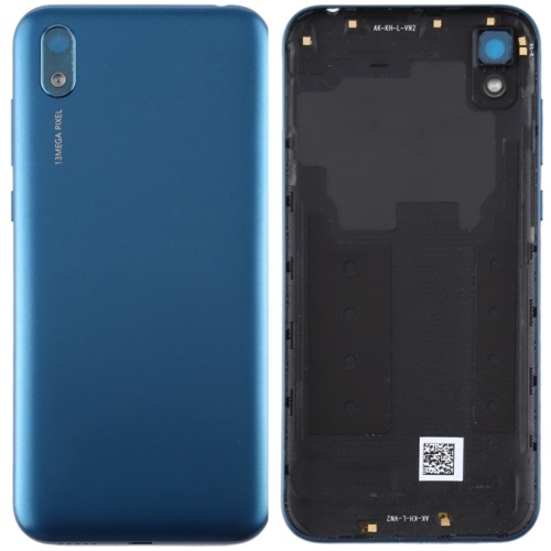 Задня кришка Huawei Y5 2019 AMN-LX9 (синя, Sapphire Blue оригінал Китай зі склом камери)