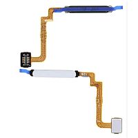 Шлейф Xiaomi Redmi 10, Redmi 10 2022, 10 Prime, 10 Prime 2022 з кнопкою включення та сканером відбитка пальця (AAA білий)