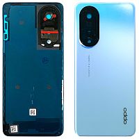 Задняя крышка Oppo A98 CPH2529 (синяя Original New без стекла камеры)