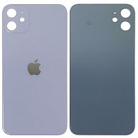 Задняя крышка Apple iPhone 11 (фиолетовая оригинал Китай с кольцами)