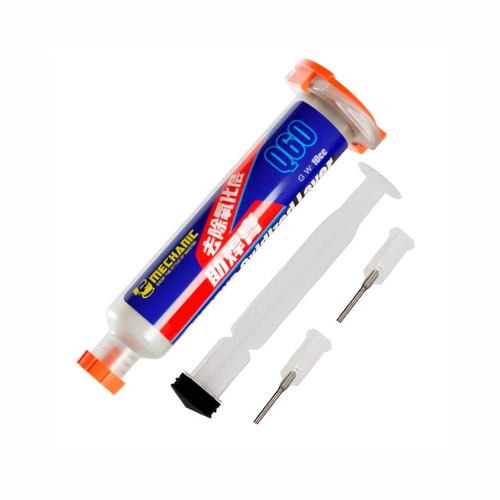 Флюс Mechanic Q60 - шприц 10 мл, для пайки нікелю та нержавіючої сталі Флюс Mechanic Q60 - шприц 10 мл, для пайки нікелю та нержавіючої сталі