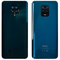 Задня кришка Xiaomi Redmi Note 9 Pro M2003J6B2G суміст. Redmi Note 9S, Note 9 Pro Max (синя оригінал Китай зі склом камери)