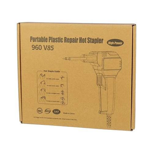 Паяльний набір WEP 960 V85 для ремонту пластикових деталей (термостеплер 85W з підсвічуванням, кусачки, 400 скоб 0.8 мм) фото 7