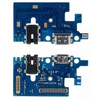 Шлейф Samsung Galaxy M31s M317F із роз'ємами зарядки та навушників, мікрофоном - нижня плата (AAA)