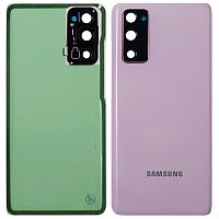 Задняя крышка Samsung Galaxy S20 FE G780F  (фиолетовая оригинал Китай со стеклом камеры)