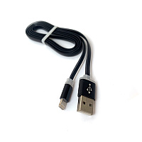 Кабель зарядки Noodle USB - Lightning 1 м 2 А (чорний)