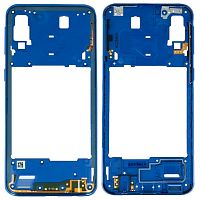 Рамка корпусу Samsung Galaxy A40 2019 A405F (синя)