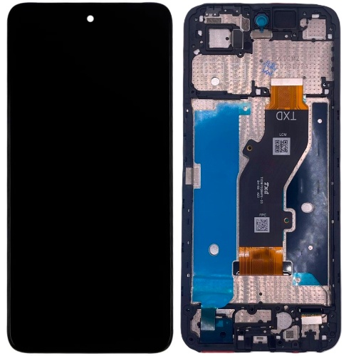 Дисплей Tecno Spark GO 1 KL4 з тачскріном з рамкою (оригінал Китай)