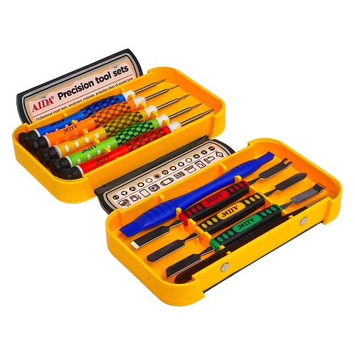 Набір інструментів Aida AD-3010 (викрутки: Y0.6, -2.0, +1.2, *0.8, *1.2, 4 двосторонні лопатки, пінцет прямий) фото 2