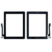 Тачскрин Apple iPad 3, iPad 4 (для iPad 4 черный оригинал Китай с кнопкой Home)