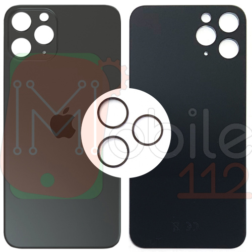 Задня кришка Apple iPhone 11 Pro (сіра оригінал Китай з кільцями)