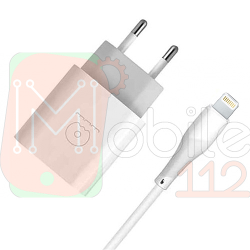 Зарядний пристрій WUW-T73 USB QC3.0 18W Lightning (біле)