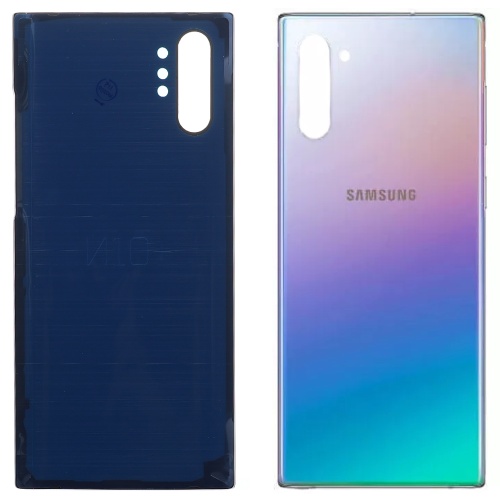 Задня кришка Samsung Galaxy Note 10 Plus N975F (срібляста оригінал Китай)