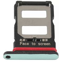 Держатель Sim карты Xiaomi Poco F4 (зеленый на 2 SIM)