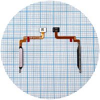 Шлейф Xiaomi Redmi 10, Redmi 10 2022, 10 Prime, 10 Prime 2022 с кнопкой включения и сканером отпечатка пальца (серебристый оригинал Китай)